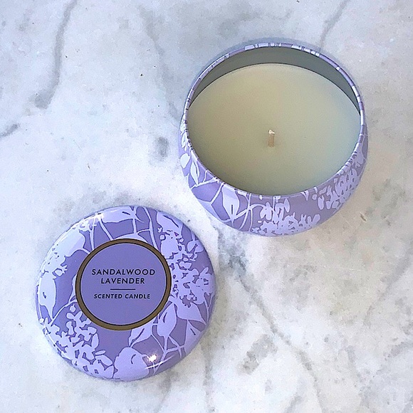 SUSAN JACOBS NEW YORK CANDLE “SANDLEWOOD LAVENDER” NEW 1 WICK METAL TIN 3.3… - Picture 3 of 4